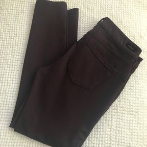 Burgundy skinny trouser